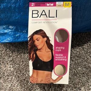 BALI Comfort Revolution Wirefree Bra - Black & Nude, M